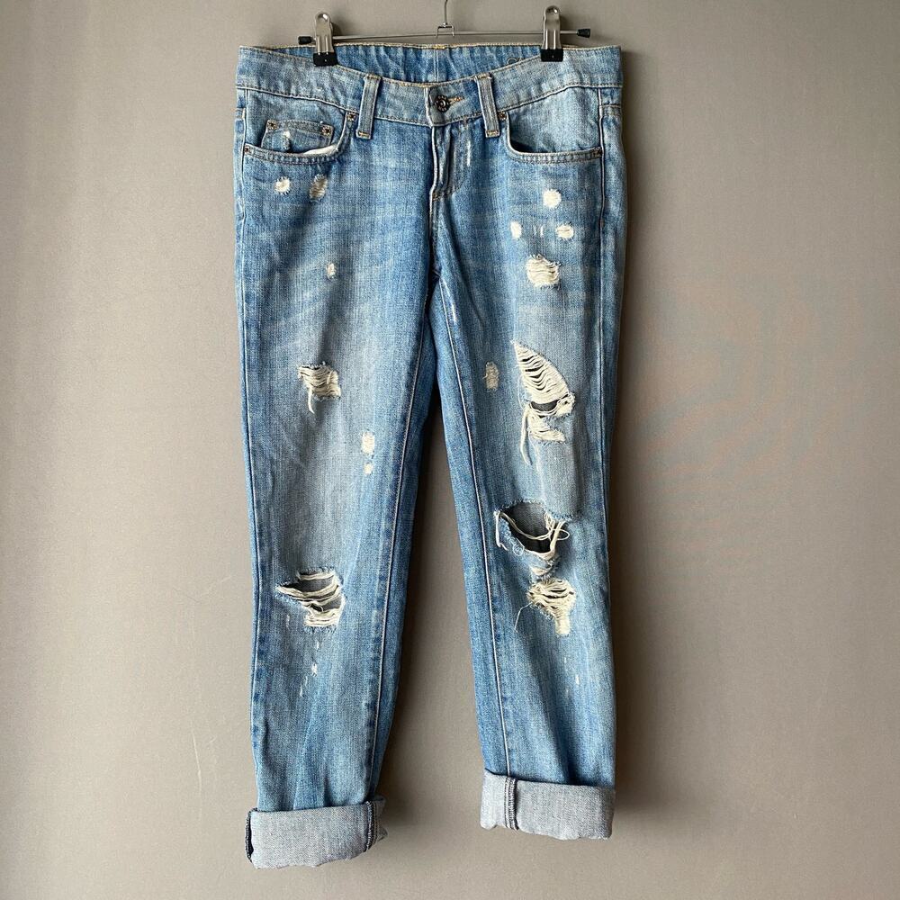 Carmar sz 25 blue distressed jeans